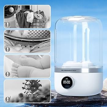 HygienePro™ Mini Ultrasonic Washer – Perfect for Underwear & Baby Clothes