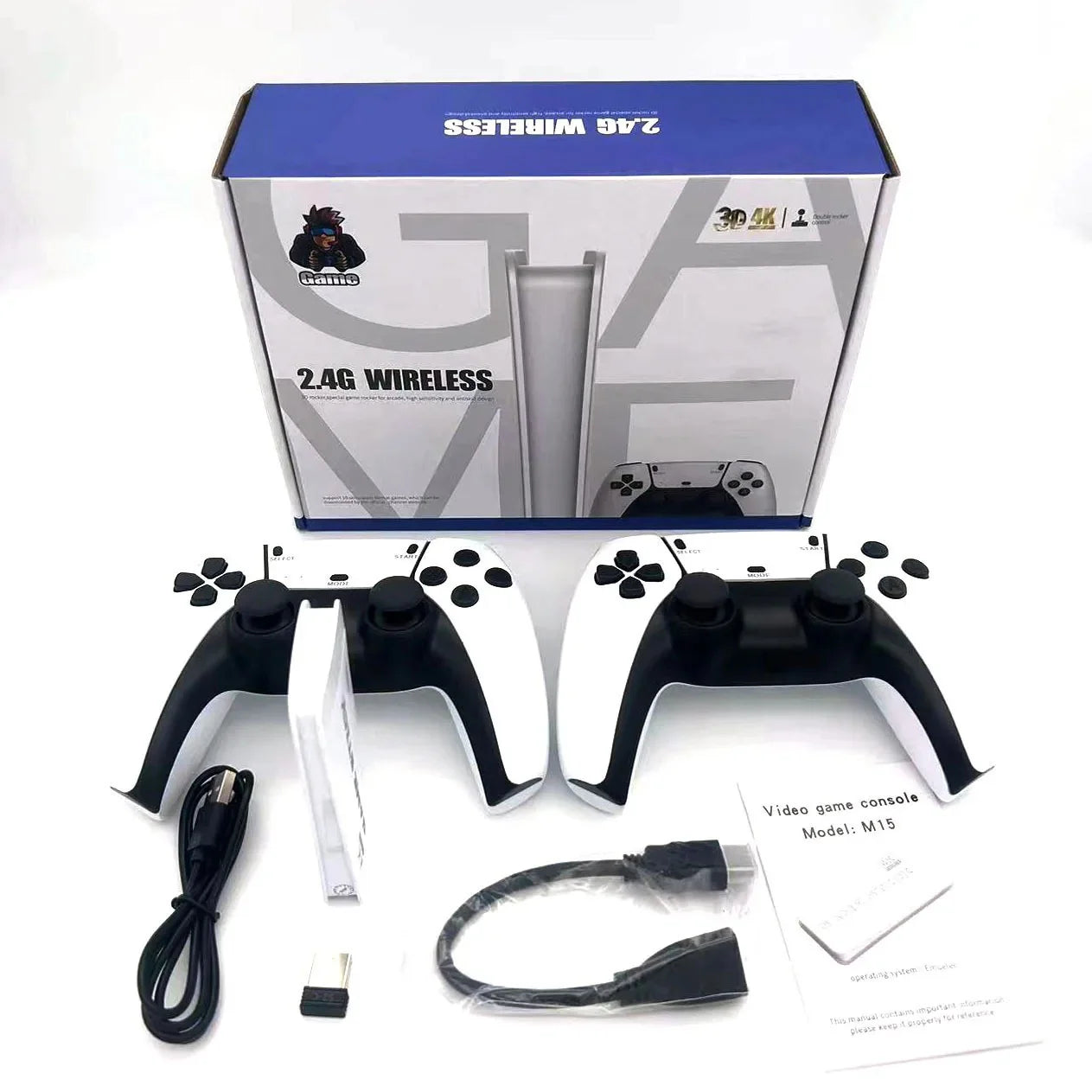 RetroPlay™ M15 Mini TV Game Stick – 40,000+ Games