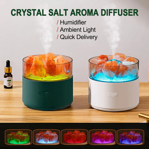 Cool-Mist Crystal Salt Aroma Oil Diffuser