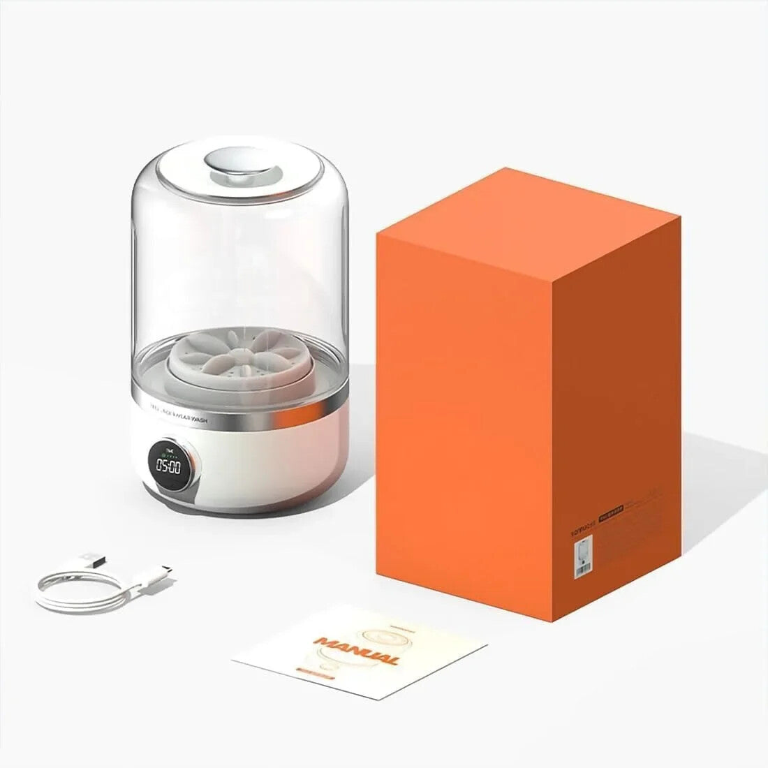 HygienePro™ Mini Ultrasonic Washer – Perfect for Underwear & Baby Clothes